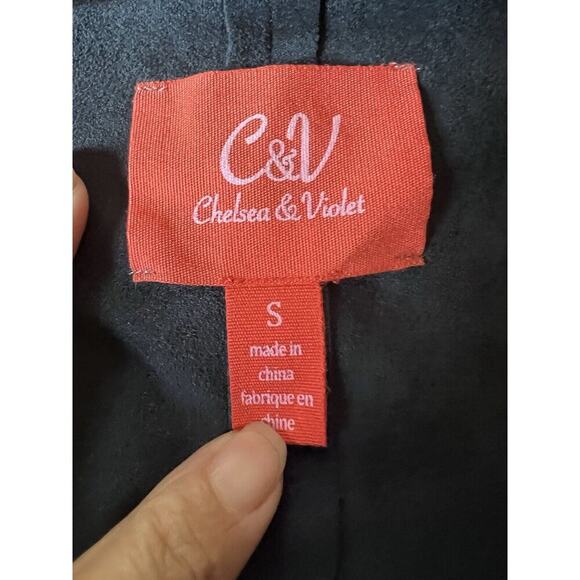 Chelsea & Violet Cardigan Women Sz S Fringe Cardigan Western Bohemian Festival - Picture 7 of 9